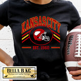 KC Football Helmet Est 1960 Tee or Sweatshirt