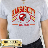 KC Football Helmet Est 1960 Tee or Sweatshirt