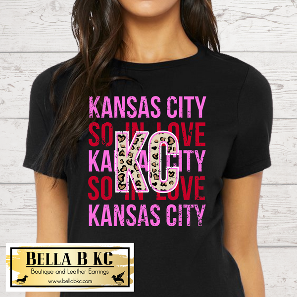 Valentine's Day Kansas City Pink KC I'm So In Love Repeat Tee or Sweatshirt
