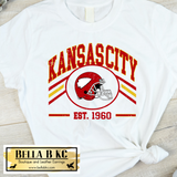 KC Football Helmet Est 1960 Tee or Sweatshirt