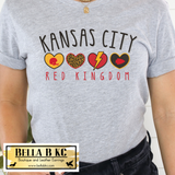 KC Football Red Kingdom Hearts Tee or Sweatshirt