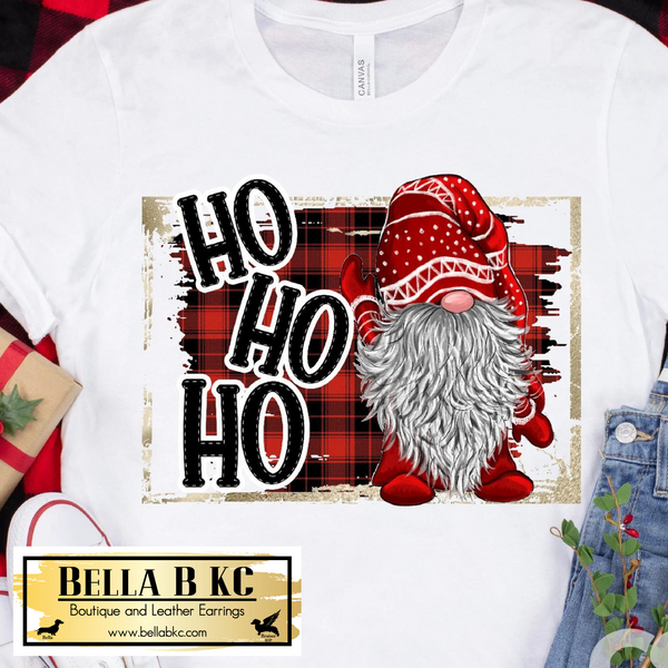Christmas - Ho Ho Ho Gnome Tee or Sweatshirt