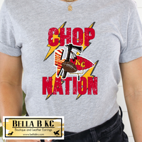 KC Football Chop Nation Tee or Sweatshirt