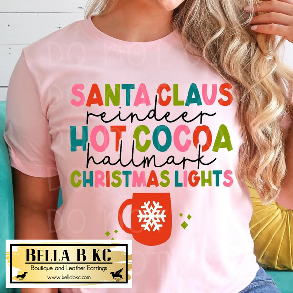 Christmas - Santa Claus Reindeer Tee or Sweatshirt