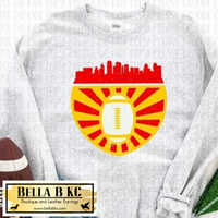 Kansas City Skyline Shield Sign Tee or Sweatshirt