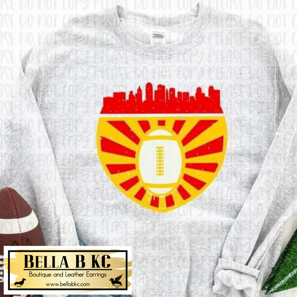 Kansas City Skyline Shield Sign Tee or Sweatshirt