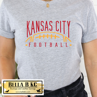 KC Football Kansas City Half Football Tee or Sweatshirt