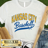 KC Baseball Kansas City Banner Tee or Sweatshirt