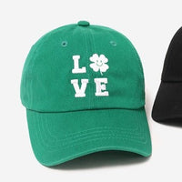 St. Patrick's Day Love Chenille Patch Baseball Hat