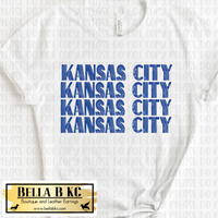 KC Baseball Blue Kansas City Repeat Tee