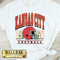 Kansas City Football 1960 Retro Design Tee or Sweatshirt