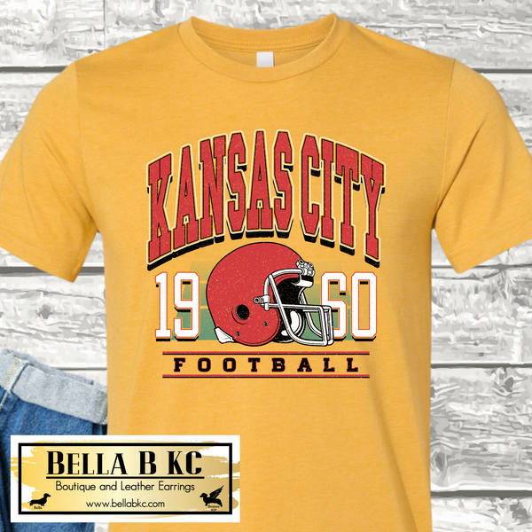 Kansas City Football 1960 Retro Design Tee or Sweatshirt