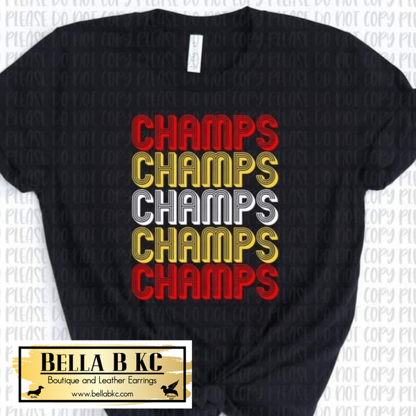 Kansas City Football Champs Repeat Tee or Sweatshirt