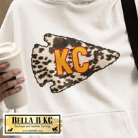 Kansas City Cowhide Arrowhead KC Tee or Sweatshirt