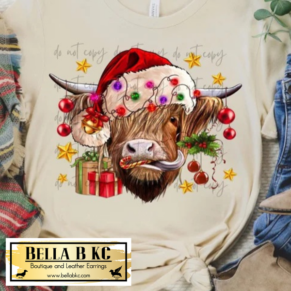 Christmas - Christmas Cow Heifer Tee or Sweatshirt