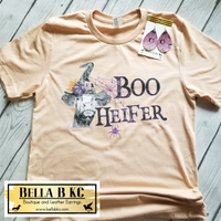 Halloween - Boo Heifer on Beige Tee