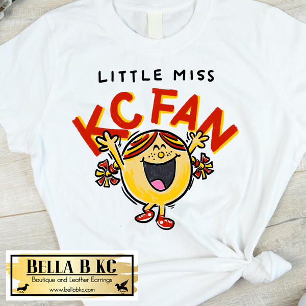 Kansas City Football Little Miss KC Fan Tee or Sweatshirt