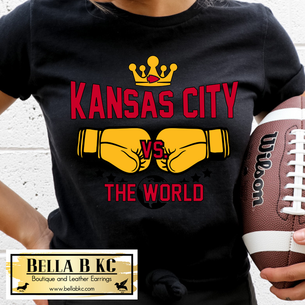 Kansas City Football KC Against the World Tee or Sweatshirt