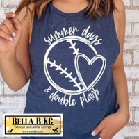 Baseball - Summer Days and Double Plays Tee