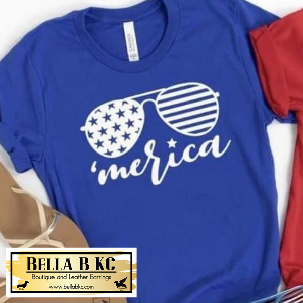 Patriotic - 'Merica Sunglasses Tee