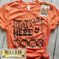 I'm Just Here for the Boos Tee on Orange
