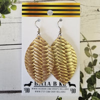 GENUINE Gold Metallic Braided Fishtail Weave
