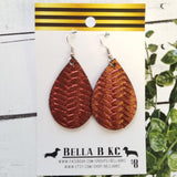 GENUINE Bronze Metallic Braided Fishtail Weave