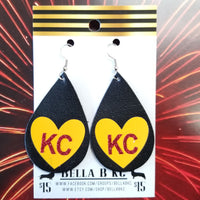 GENUINE Sports Kansas City I Heart KC Black w/ Yellow Heart