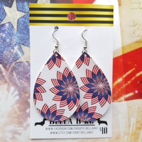 FAUX Americana Patriotic Pinwheels