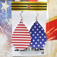 FAUX Americana Patriotic Stars Stripes 4th of July