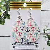 GENUINE Nautical Anchors Teal Red Navy
