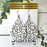 GENUINE Animal Print Black and White Leopard