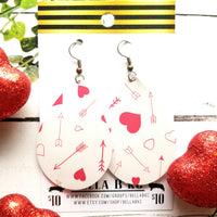 GENUINE Valentine Hearts and Arrows on White
