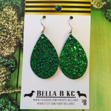 FAUX St. Patrick's Day Green Metallic Nugget