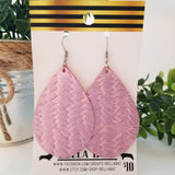 GENUINE Pink Metallic Braided Fishtail Weave