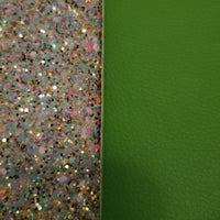 FAUX Glitter Light Green Double Sided