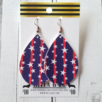 FAUX Americana Patriotic Stars and Stripes