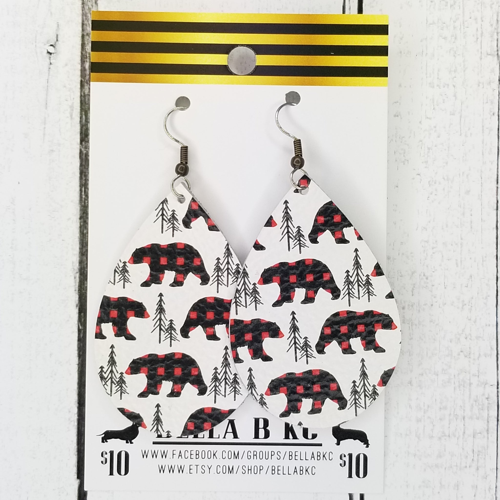 Mama bear earrings deals