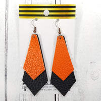 FAUX Pendant Double - Orange and Black