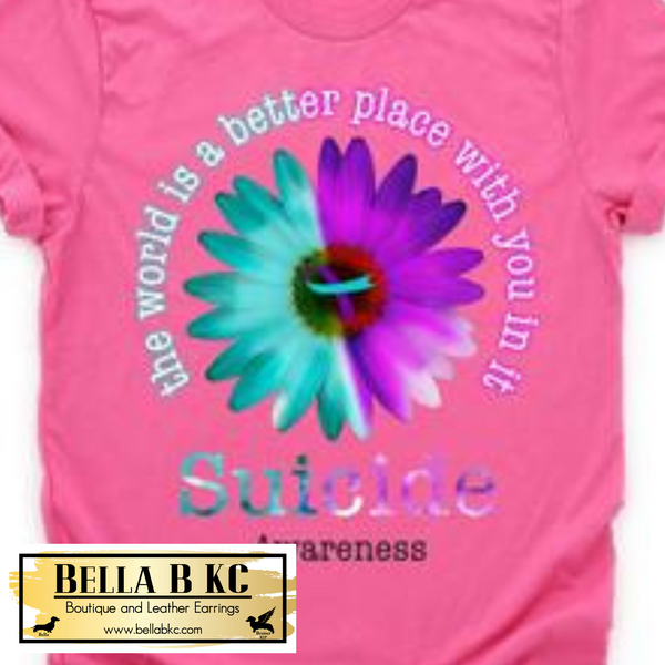 Suicide - The World is a Better Place Flower Tee