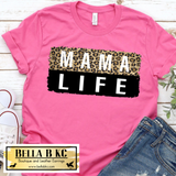 Mom/Mama - Leopard Block Mama Life Tee