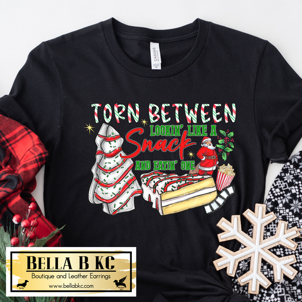 Christmas - Torn Between Looking Like a Snack and Eating One - Cake Tee or Sweatshirt