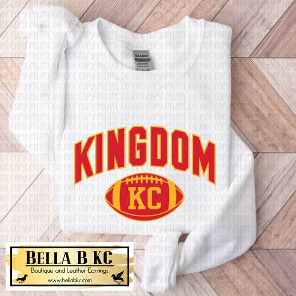 KC Kingdom Football Tee or Sweatshirt