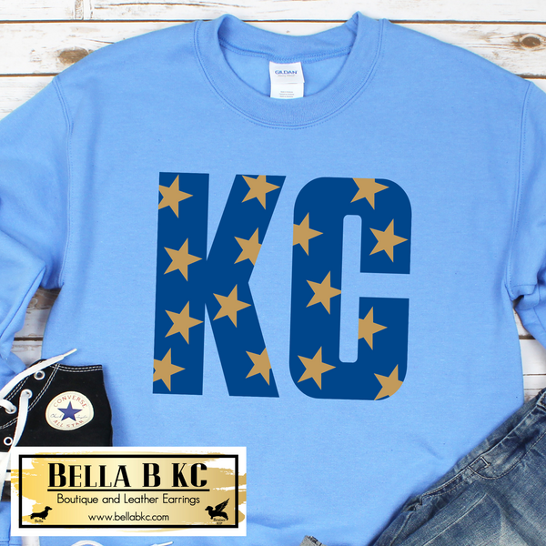 KC Baseball Kansas City Blue Gold KC Stars Tee or Sweatshirt