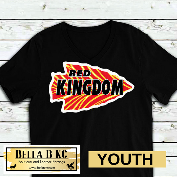 YOUTH Kansas City Red Kingdom Arrowhead Tee or Sweatshirt