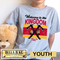 YOUTH Kansas City Football Welcome to the Kingdom Tee or Sweatshirt