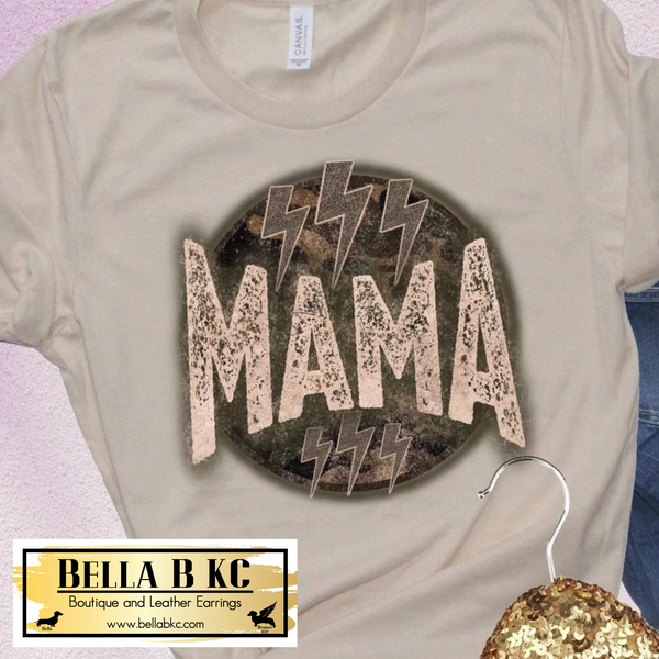 Mom/Mama - Mama Lightning Circle Tee