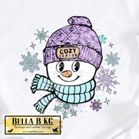 Winter - Cozy Season Snowman Tee or Sweatshirt