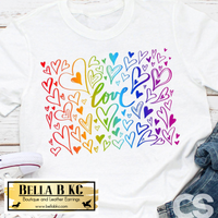 Pride LGBTQ - Rainbow Heart Love Tee