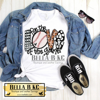 Baseball - For the Love of the Game on White Tee